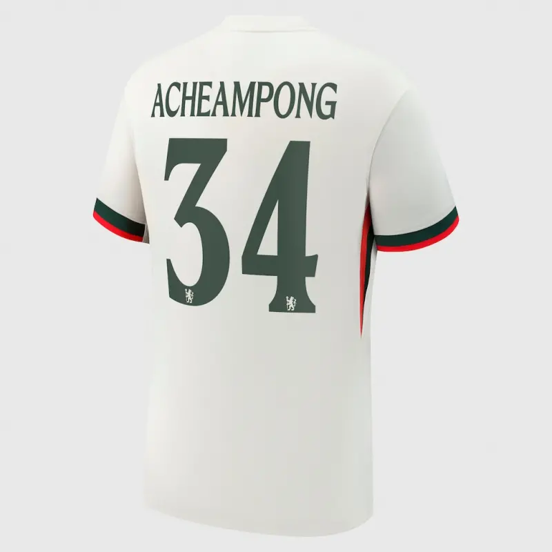 Chelsea chelsea cup nike auswärtsstadiontrikot 2025-26 mit acheampong 34-aufdruck Trikot - Exklusive Chelsea Fußballbekleidung Chelsea chelsea cup nike auswärtsstadiontrikot 2025-26 mit acheampong 34-aufdruck Trikot - Exklusive Chelsea Fußballbekleidung