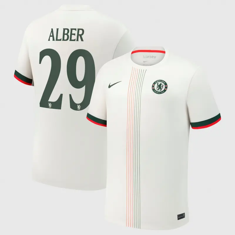 Chelsea chelsea cup nike auswärtsstadiontrikot 2025-26 mit alber 29-aufdruck Trikot - Exklusive Chelsea Fußballbekleidung