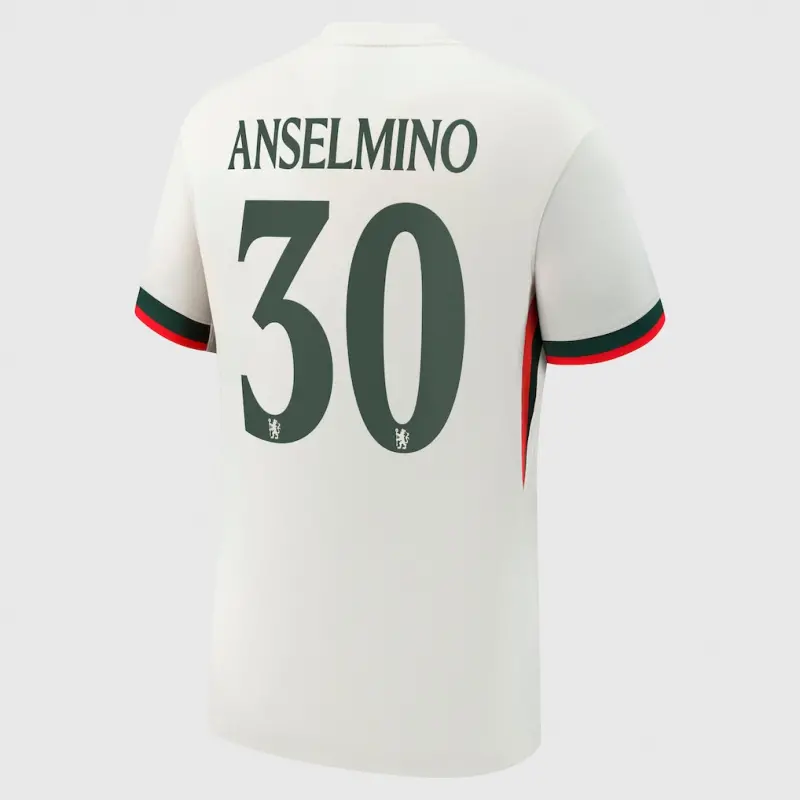 Chelsea chelsea cup nike auswärtsstadiontrikot 2025-26 mit anselmino 30-aufdruck Trikot - Exklusive Chelsea Fußballbekleidung Chelsea chelsea cup nike auswärtsstadiontrikot 2025-26 mit anselmino 30-aufdruck Trikot - Exklusive Chelsea Fußballbekleidung