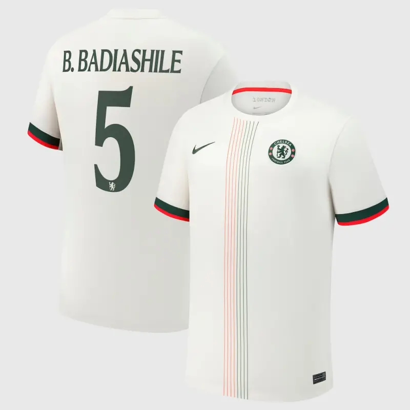 Chelsea chelsea cup nike auswärtsstadiontrikot 2025-26 mit b. badiashile 5-aufdruck Trikot - Exklusive Chelsea Fußballbekleidung