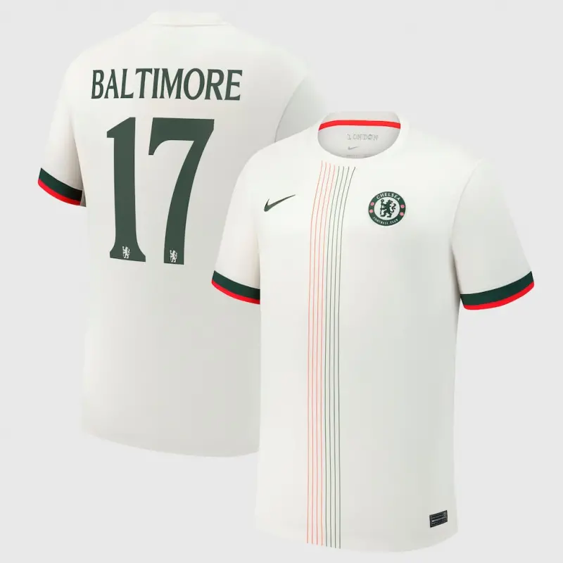 Chelsea chelsea cup nike auswärtsstadiontrikot 2025-26 mit baltimore 17-aufdruck Trikot - Exklusive Chelsea Fußballbekleidung