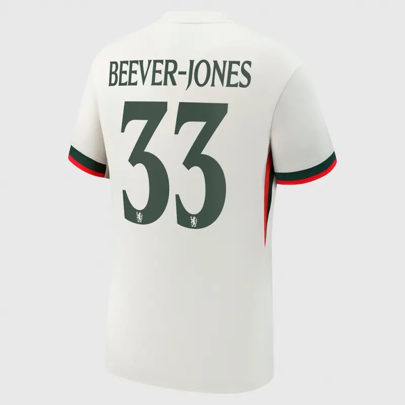 Chelsea chelsea cup nike auswärtsstadiontrikot 2025-26 mit beever-jones 33-aufdruck Trikot - Exklusive Chelsea Fußballbekleidung Chelsea chelsea cup nike auswärtsstadiontrikot 2025-26 mit beever-jones 33-aufdruck Trikot - Exklusive Chelsea Fußballbekleidung