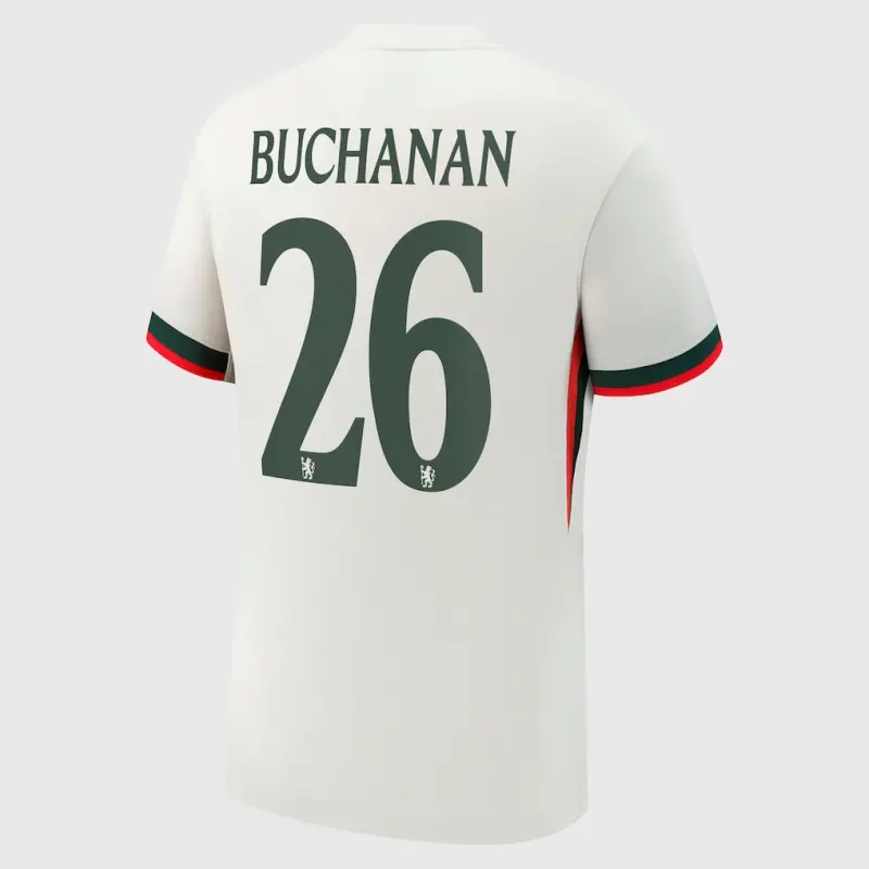 Chelsea chelsea cup nike auswärtsstadiontrikot 2025-26 mit buchanan 26-aufdruck Trikot - Exklusive Chelsea Fußballbekleidung Chelsea chelsea cup nike auswärtsstadiontrikot 2025-26 mit buchanan 26-aufdruck Trikot - Exklusive Chelsea Fußballbekleidung