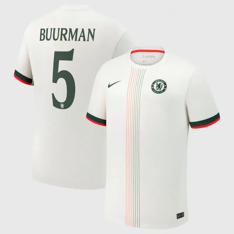 Chelsea chelsea cup nike auswärtsstadiontrikot 2025-26 mit buurman 5-aufdruck Trikot - Exklusive Chelsea Fußballbekleidung