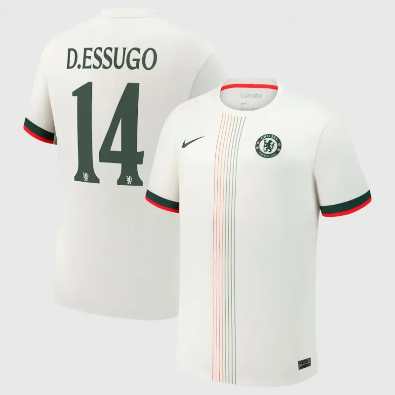 Chelsea chelsea cup nike auswärtsstadiontrikot 2025-26 mit d.essugo 14-aufdruck Trikot - Exklusive Chelsea Fußballbekleidung