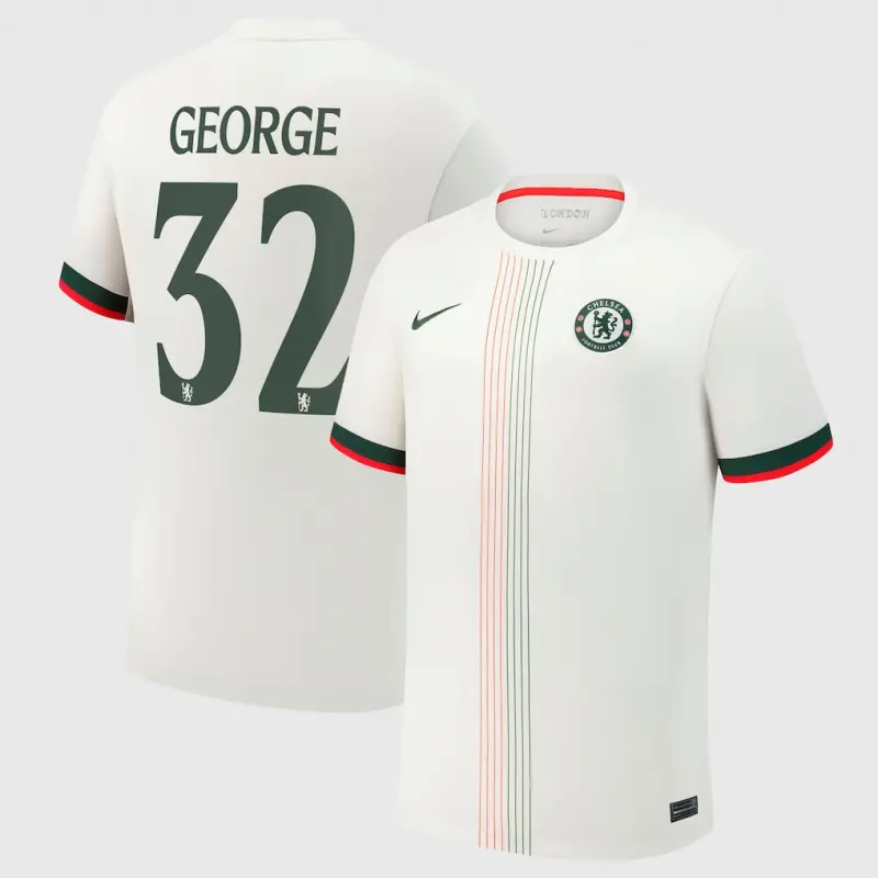 Chelsea chelsea cup nike auswärtsstadiontrikot 2025-26 mit george 32-aufdruck Trikot - Exklusive Chelsea Fußballbekleidung