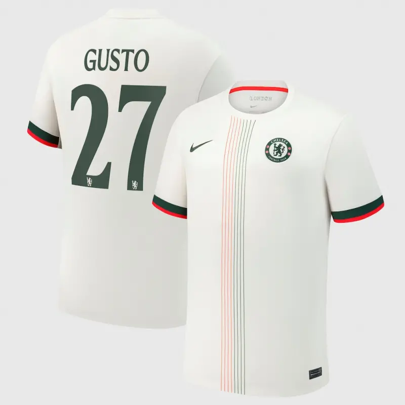 Chelsea chelsea cup nike auswärtsstadiontrikot 2025-26 mit gusto 27-aufdruck Trikot - Exklusive Chelsea Fußballbekleidung