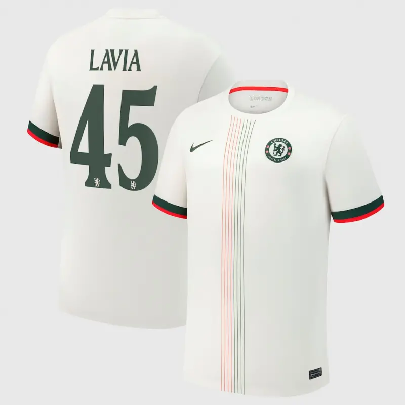 Chelsea chelsea cup nike auswärtsstadiontrikot 2025-26 mit lavia 45-aufdruck Trikot - Exklusive Chelsea Fußballbekleidung