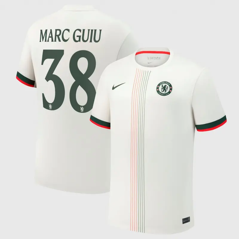 Chelsea chelsea cup nike auswärtsstadiontrikot 2025-26 mit marc guiu 38-aufdruck Trikot - Exklusive Chelsea Fußballbekleidung
