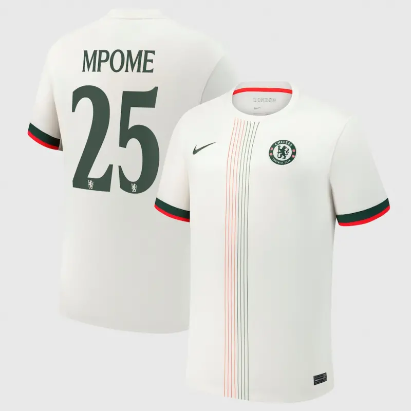 Chelsea chelsea cup nike auswärtsstadiontrikot 2025-26 mit mpome 25-aufdruck Trikot - Exklusive Chelsea Fußballbekleidung