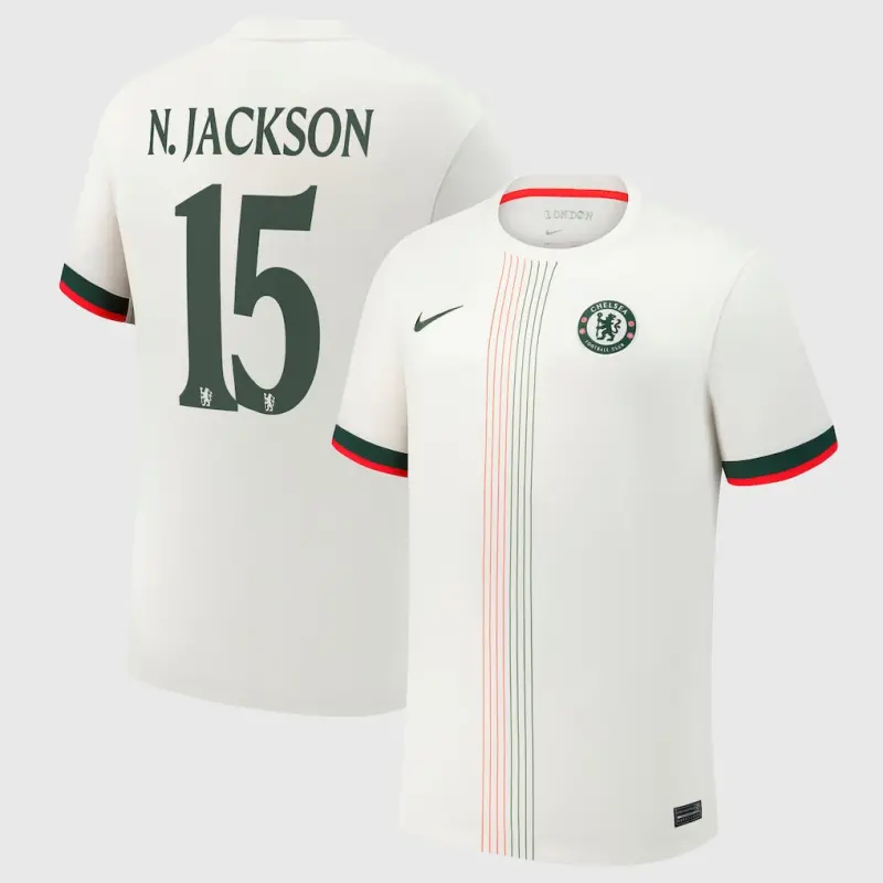 Chelsea chelsea cup nike auswärtsstadiontrikot 2025-26 mit n.jackson 15 aufdruck Trikot - Exklusive Chelsea Fußballbekleidung