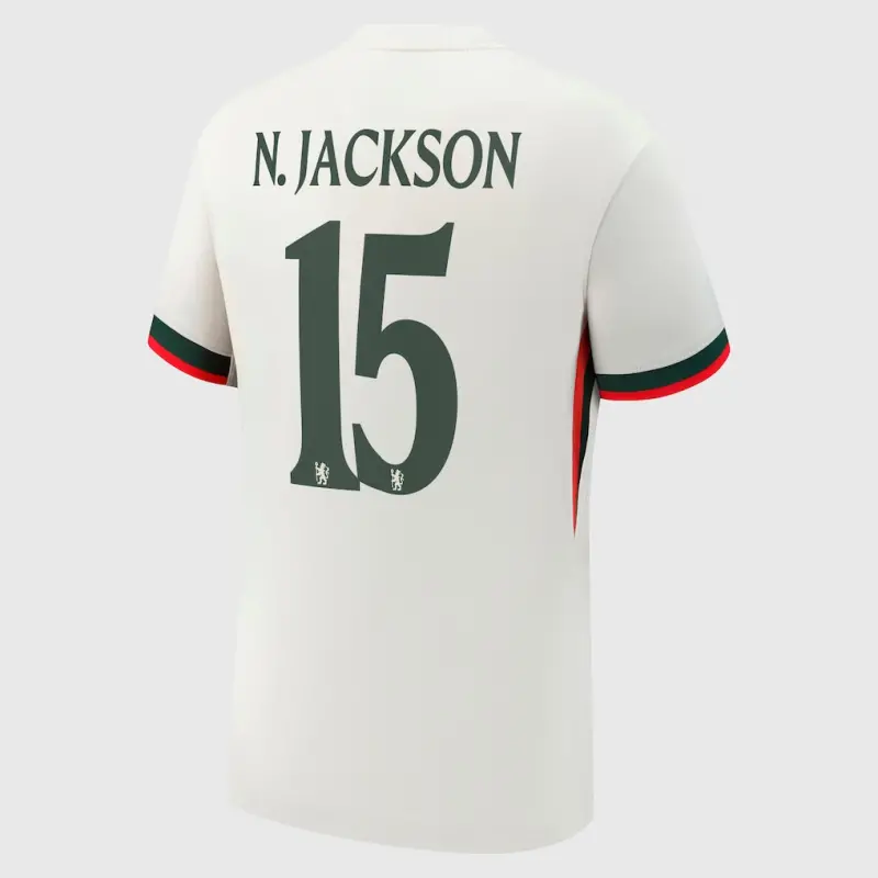 Chelsea chelsea cup nike auswärtsstadiontrikot 2025-26 mit n.jackson 15 aufdruck Trikot - Exklusive Chelsea Fußballbekleidung Chelsea chelsea cup nike auswärtsstadiontrikot 2025-26 mit n.jackson 15 aufdruck Trikot - Exklusive Chelsea Fußballbekleidung