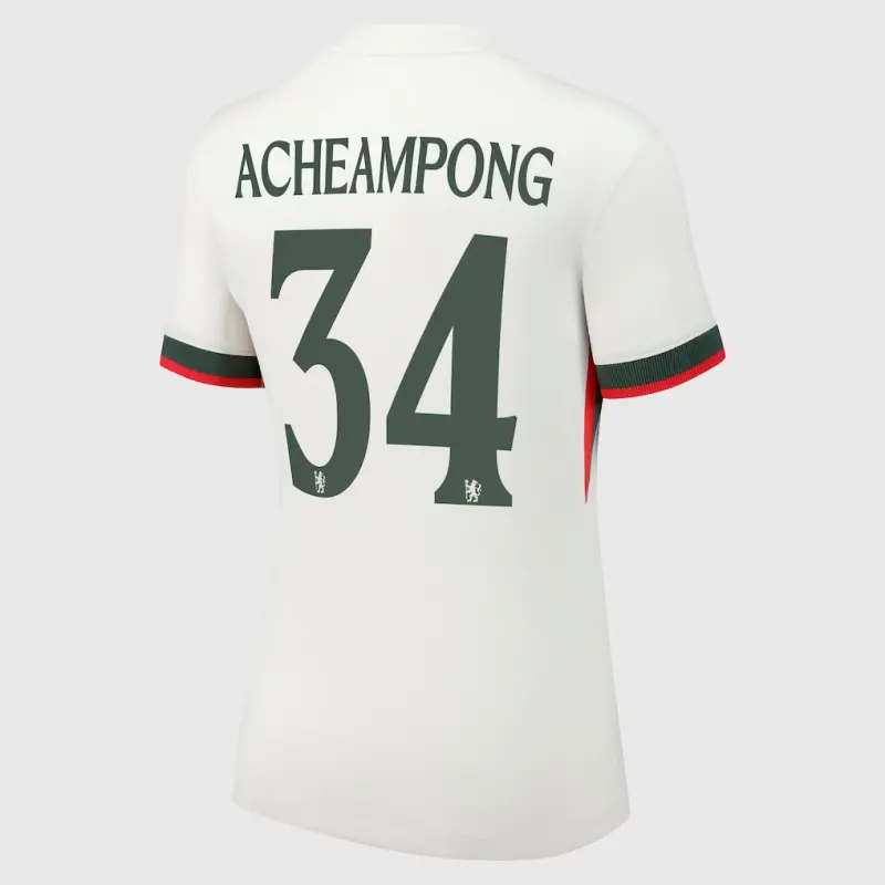 Chelsea chelsea cup nike auswärtsstadiontrikot 2025-26 – damen mit acheampong 34-aufdruck Trikot - Exklusive Chelsea Fußballbekleidung Chelsea chelsea cup nike auswärtsstadiontrikot 2025-26 – damen mit acheampong 34-aufdruck Trikot - Exklusive Chelsea Fußballbekleidung