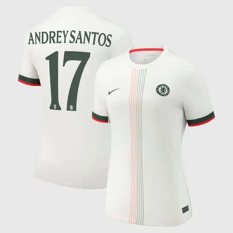 Chelsea chelsea cup nike auswärtsstadiontrikot 2025-26 – damen mit andrey santos 17-aufdruck Trikot - Exklusive Chelsea Fußballbekleidung