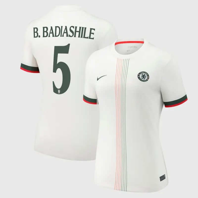 Chelsea chelsea cup nike auswärtsstadiontrikot 2025-26 – damen mit b. badiashile 5-aufdruck Trikot - Exklusive Chelsea Fußballbekleidung