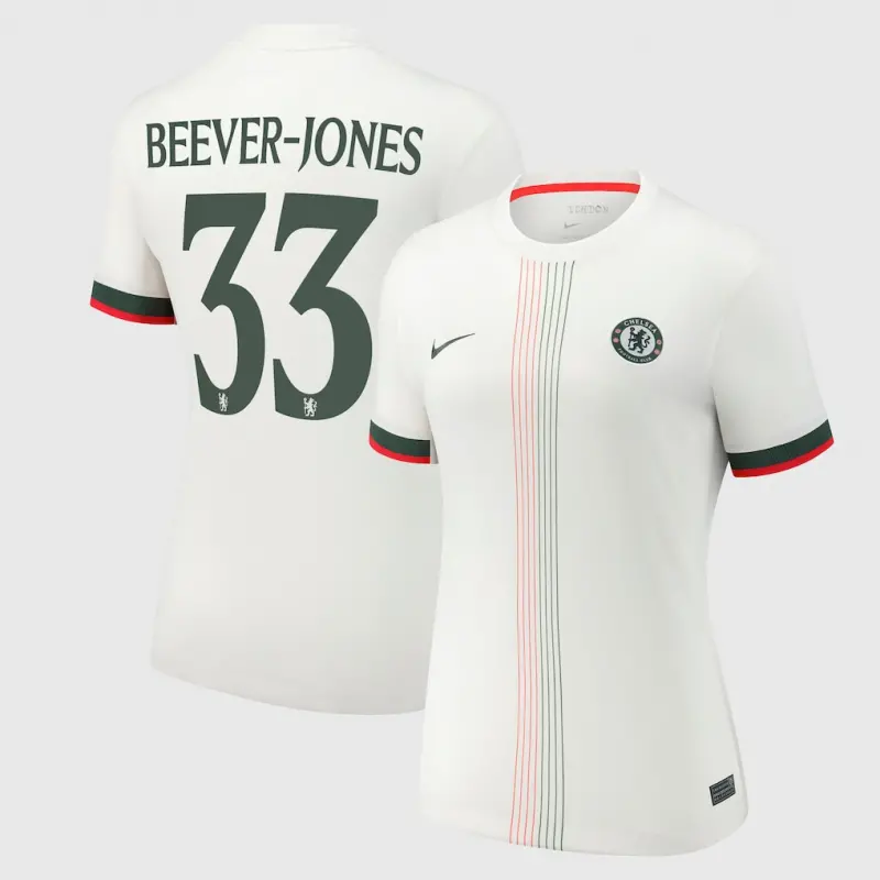 Chelsea chelsea cup nike auswärtsstadiontrikot 2025-26 – damen mit beever-jones 33-aufdruck Trikot - Exklusive Chelsea Fußballbekleidung