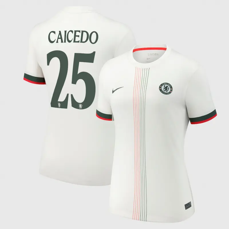 Chelsea chelsea cup nike auswärtsstadiontrikot 2025-26 – damen mit caicedo 25-aufdruck Trikot - Exklusive Chelsea Fußballbekleidung