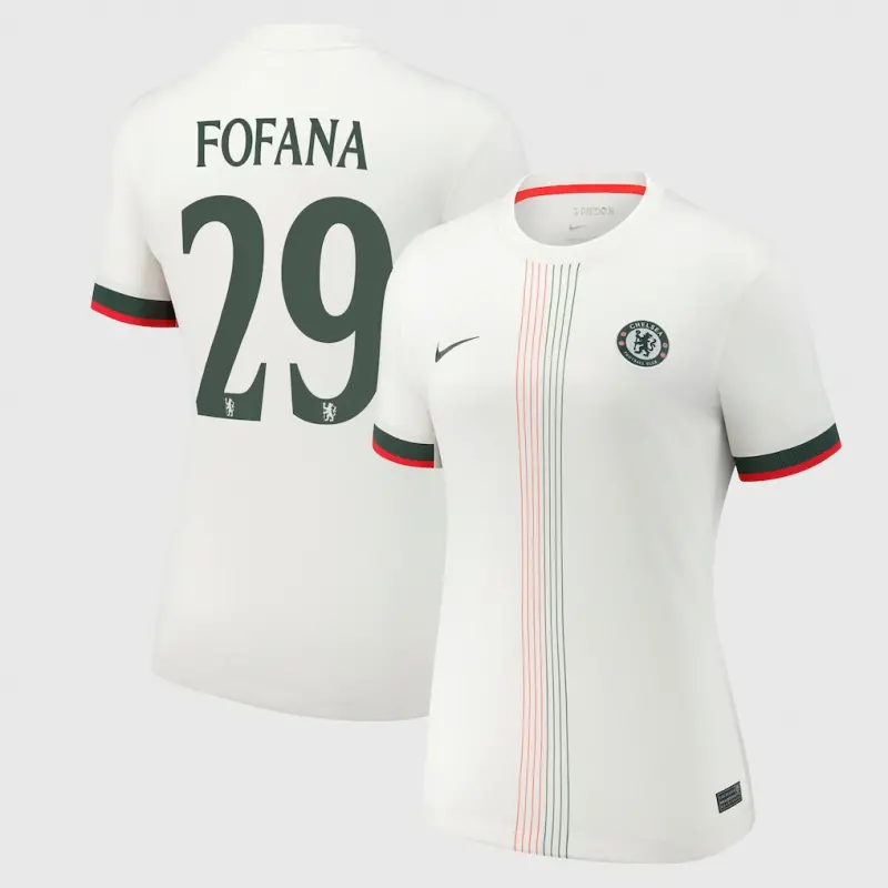 Chelsea chelsea cup nike auswärtsstadiontrikot 2025-26 – damen mit fofana 29-aufdruck Trikot - Exklusive Chelsea Fußballbekleidung