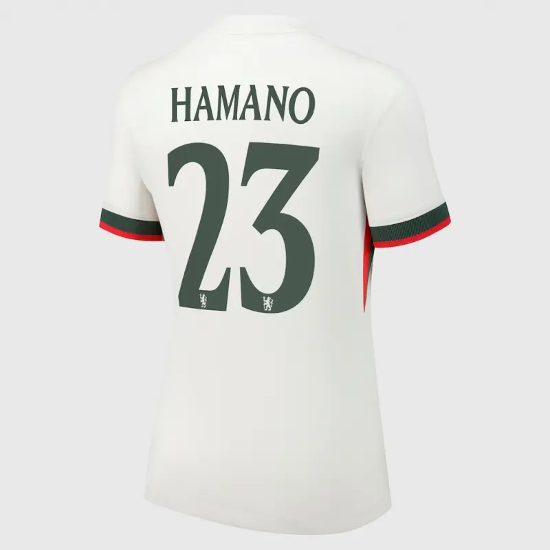 Chelsea chelsea cup nike auswärtsstadiontrikot 2025-26 – damen mit hamano 23-aufdruck Trikot - Exklusive Chelsea Fußballbekleidung Chelsea chelsea cup nike auswärtsstadiontrikot 2025-26 – damen mit hamano 23-aufdruck Trikot - Exklusive Chelsea Fußballbekleidung