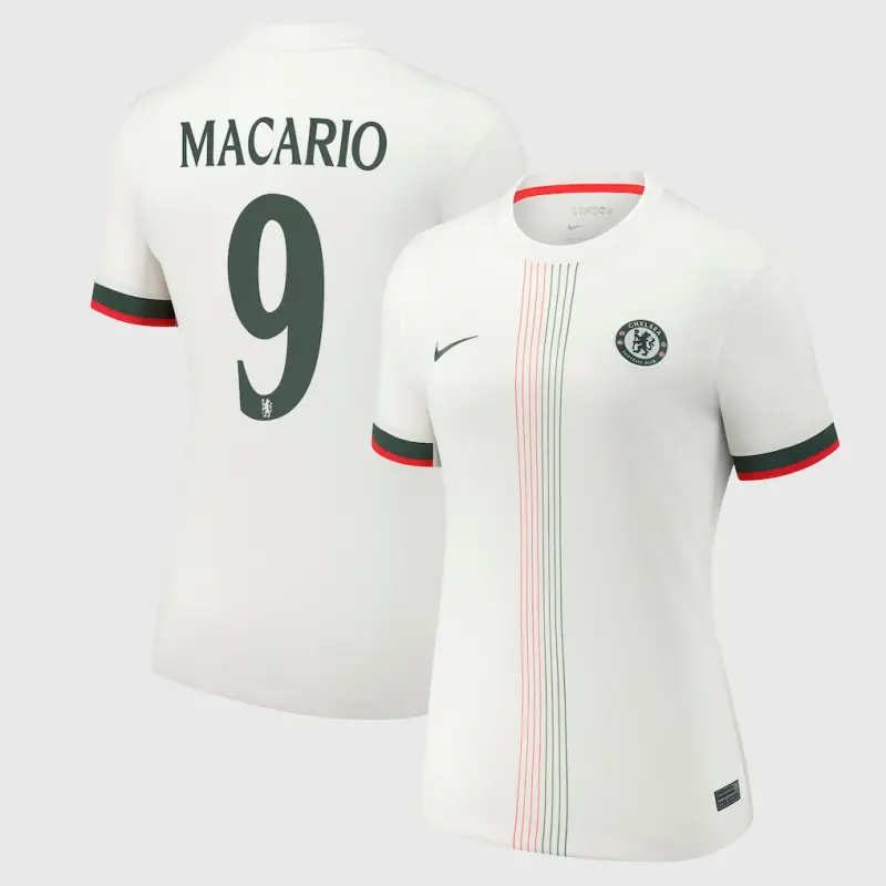Chelsea chelsea cup nike auswärtsstadiontrikot 2025-26 – damen mit macario 9-aufdruck Trikot - Exklusive Chelsea Fußballbekleidung