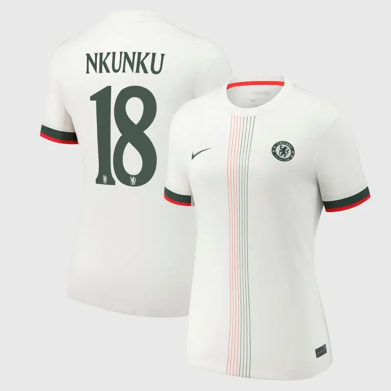 Chelsea chelsea cup nike auswärtsstadiontrikot 2025-26 – damen mit nkunku 18-aufdruck Trikot - Exklusive Chelsea Fußballbekleidung