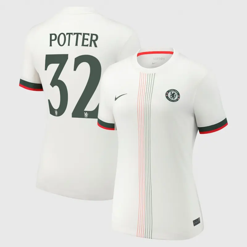 Chelsea chelsea cup nike auswärtsstadiontrikot 2025-26 – damen mit potter 32-aufdruck Trikot - Exklusive Chelsea Fußballbekleidung
