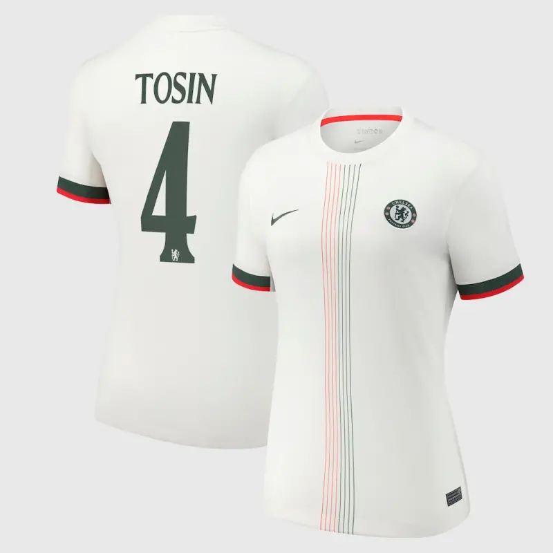 Chelsea chelsea cup nike auswärtsstadiontrikot 2025-26 – damen mit tosin 4-aufdruck Trikot - Exklusive Chelsea Fußballbekleidung