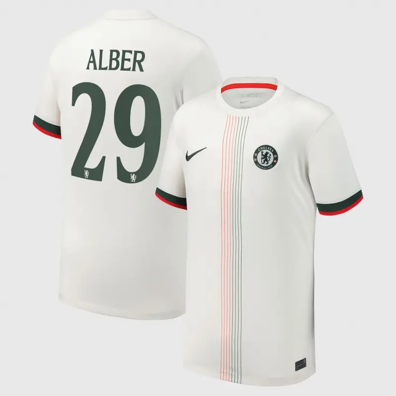 Chelsea chelsea cup nike auswärtsstadiontrikot 2025-26 – jugendliche mit alber 29-aufdruck Trikot - Exklusive Chelsea Fußballbekleidung
