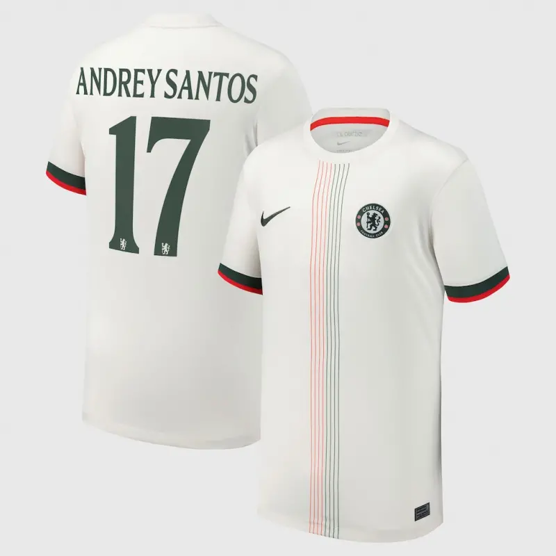 Chelsea chelsea cup nike auswärtsstadiontrikot 2025-26 – jugendliche mit andrey santos 17-aufdruck Trikot - Exklusive Chelsea Fußballbekleidung