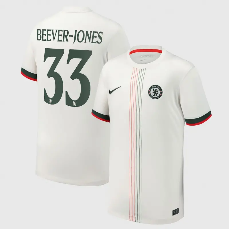 Chelsea chelsea cup nike auswärtsstadiontrikot 2025-26 – jugendliche mit beever-jones 33-aufdruck Trikot - Exklusive Chelsea Fußballbekleidung