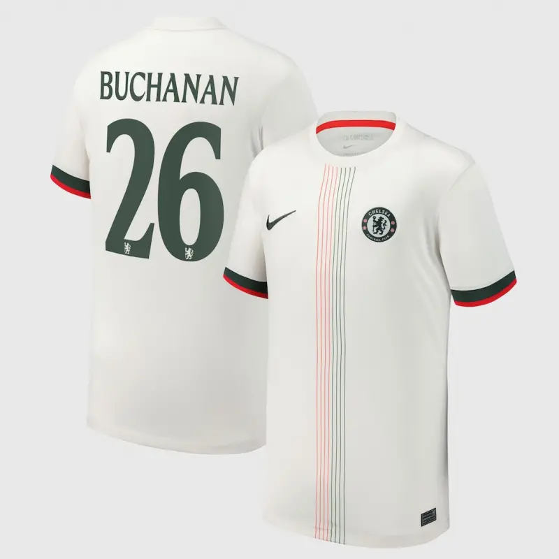 Chelsea chelsea cup nike auswärtsstadiontrikot 2025-26 – jugendliche mit buchanan 26-aufdruck Trikot - Exklusive Chelsea Fußballbekleidung