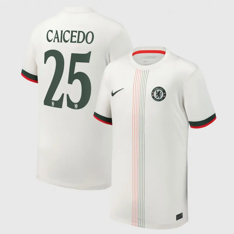 Chelsea chelsea cup nike auswärtsstadiontrikot 2025-26 – jugendliche mit caicedo 25-aufdruck Trikot - Exklusive Chelsea Fußballbekleidung