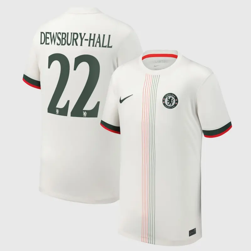 Chelsea chelsea cup nike auswärtsstadiontrikot 2025-26 – jugendliche mit dewsbury-hall 22-aufdruck Trikot - Exklusive Chelsea Fußballbekleidung