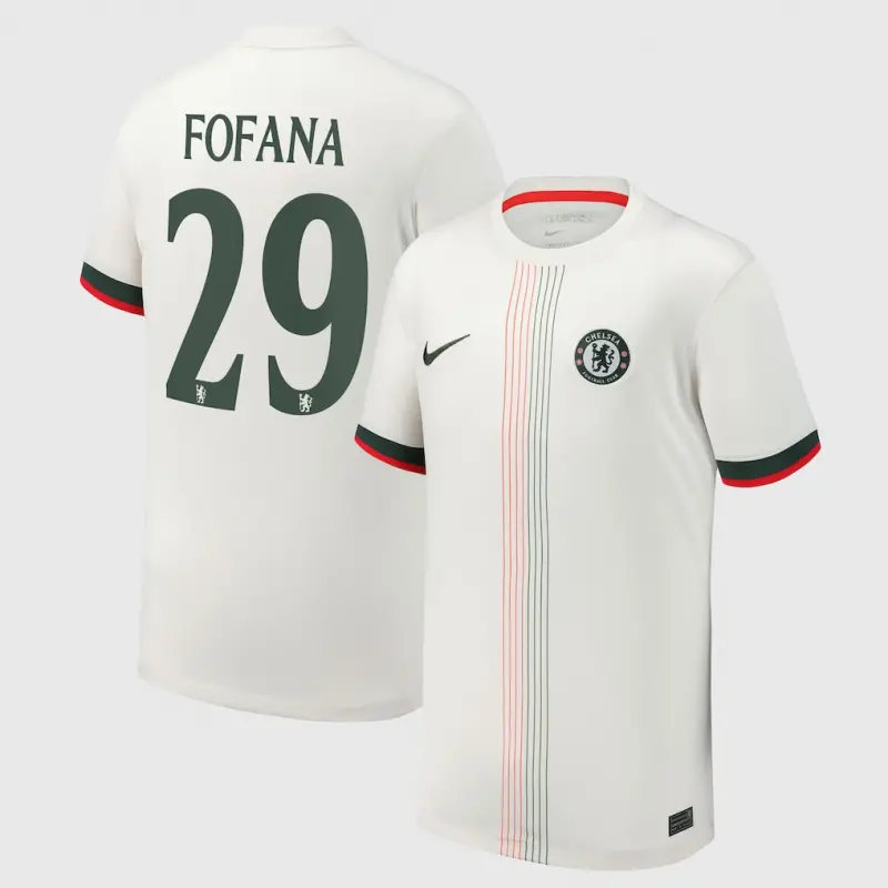 Chelsea chelsea cup nike auswärtsstadiontrikot 2025-26 – jugendliche mit fofana 29-aufdruck Trikot - Exklusive Chelsea Fußballbekleidung