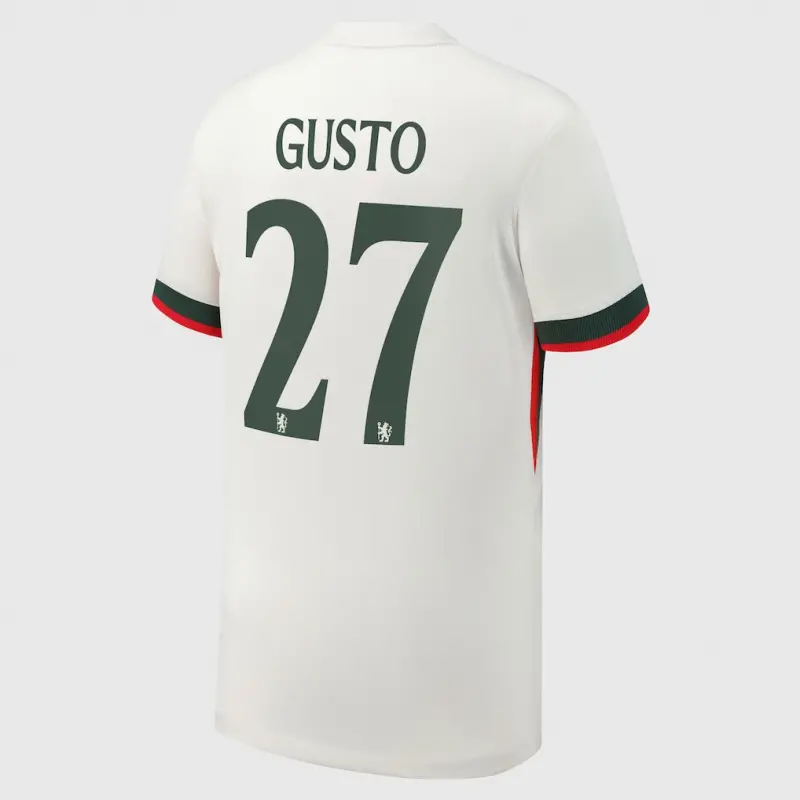 Chelsea chelsea cup nike auswärtsstadiontrikot 2025-26 – jugendliche mit gusto 27-aufdruck Trikot - Exklusive Chelsea Fußballbekleidung Chelsea chelsea cup nike auswärtsstadiontrikot 2025-26 – jugendliche mit gusto 27-aufdruck Trikot - Exklusive Chelsea Fußballbekleidung