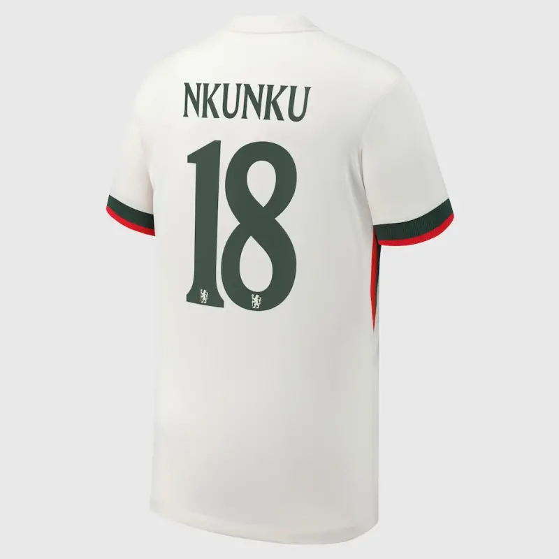 Chelsea chelsea cup nike auswärtsstadiontrikot 2025-26 – jugendliche mit nkunku 18-aufdruck Trikot - Exklusive Chelsea Fußballbekleidung Chelsea chelsea cup nike auswärtsstadiontrikot 2025-26 – jugendliche mit nkunku 18-aufdruck Trikot - Exklusive Chelsea Fußballbekleidung
