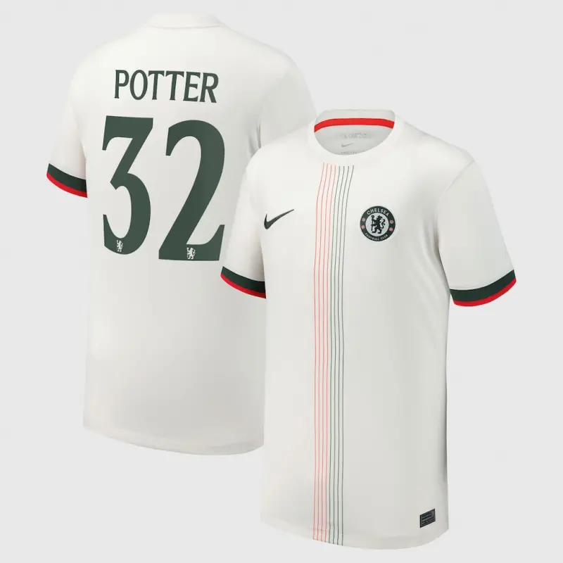 Chelsea chelsea cup nike auswärtsstadiontrikot 2025-26 – jugendliche mit potter 32-aufdruck Trikot - Exklusive Chelsea Fußballbekleidung