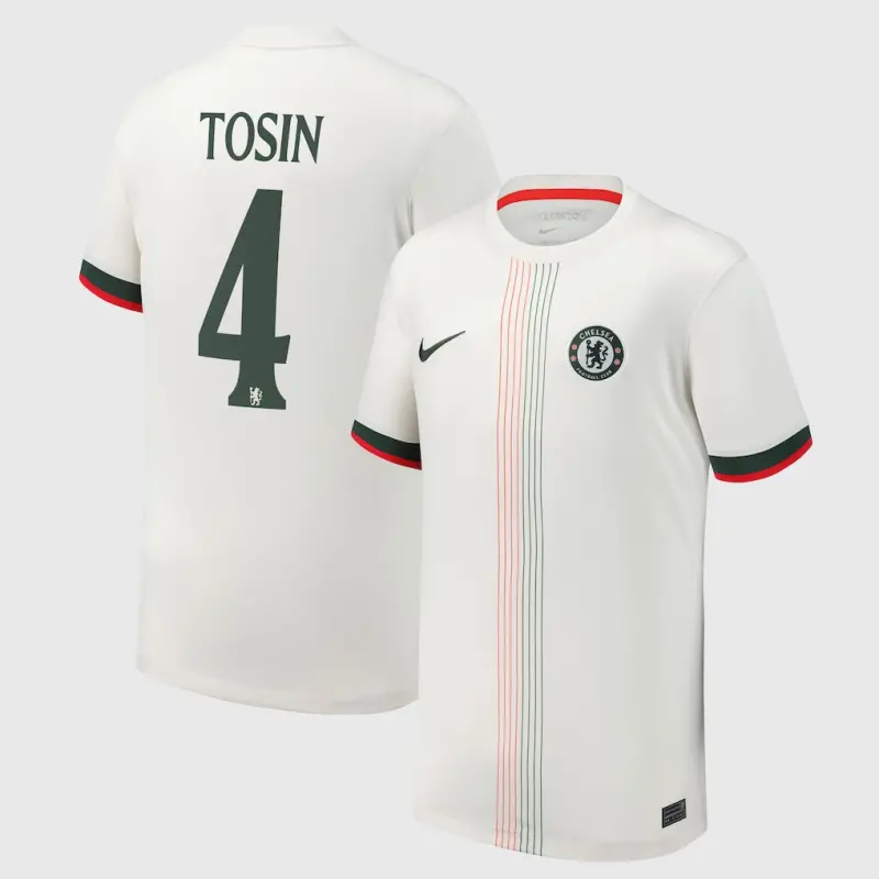 Chelsea chelsea cup nike auswärtsstadiontrikot 2025-26 – jugendliche mit tosin 4-aufdruck Trikot - Exklusive Chelsea Fußballbekleidung