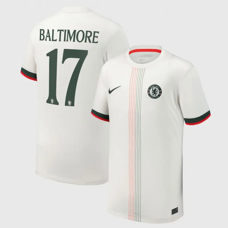 Chelsea chelsea cup nike away stadium shirt 2025-26 – jugendliche mit baltimore 17 aufdruck Trikot - Exklusive Chelsea Fußballbekleidung