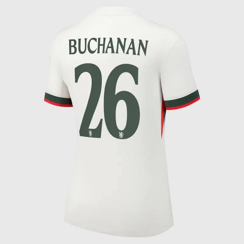 Chelsea chelsea cup nike away stadium shirt 2025-26 – damen mit buchanan 26 aufdruck Trikot - Exklusive Chelsea Fußballbekleidung Chelsea chelsea cup nike away stadium shirt 2025-26 – damen mit buchanan 26 aufdruck Trikot - Exklusive Chelsea Fußballbekleidung