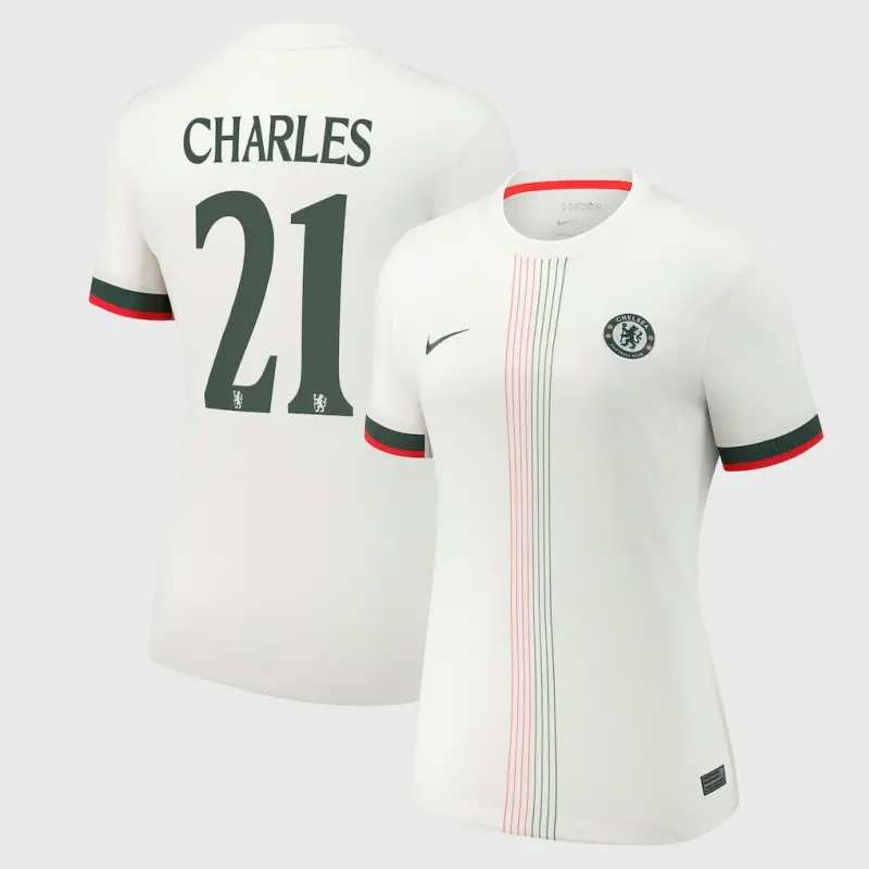 Chelsea chelsea cup nike away stadium shirt 2025-26 – damen mit charles 21 aufdruck Trikot - Exklusive Chelsea Fußballbekleidung