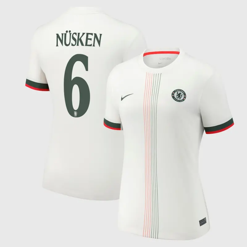 Chelsea chelsea cup nike away stadium shirt 2025-26 – damen mit nüsken 6 aufdruck Trikot - Exklusive Chelsea Fußballbekleidung