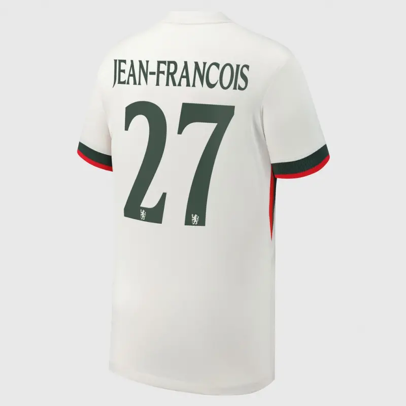 Chelsea chelsea cup nike away stadium shirt 2025-26 – jugendliche mit jean-francois 27 aufdruck Trikot - Exklusive Chelsea Fußballbekleidung Chelsea chelsea cup nike away stadium shirt 2025-26 – jugendliche mit jean-francois 27 aufdruck Trikot - Exklusive Chelsea Fußballbekleidung