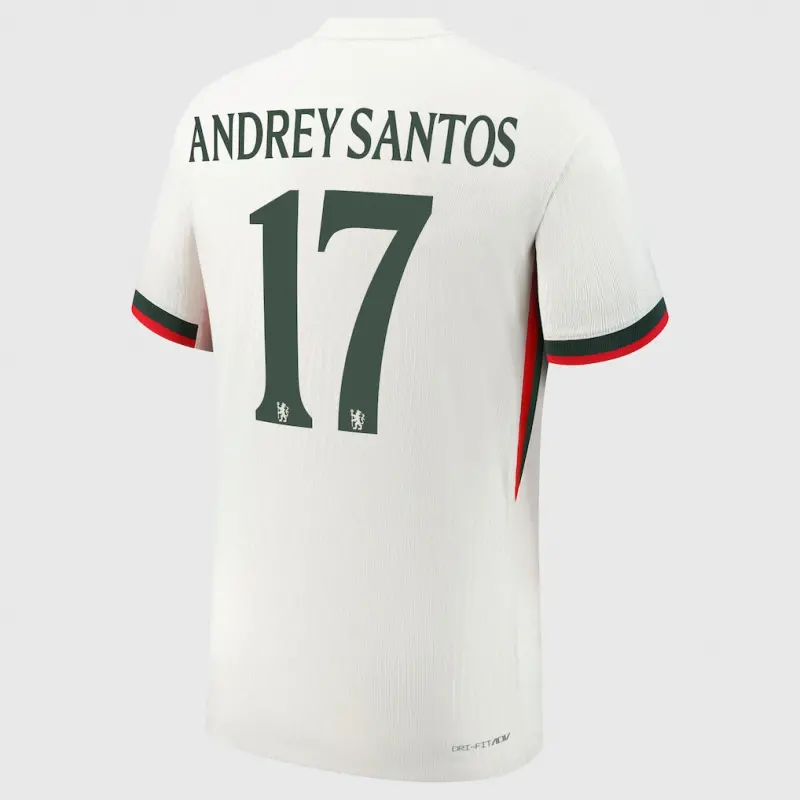 Chelsea chelsea cup nike dri-fit adv auswärtsspieltrikot 2025-26 mit andrey santos 17-aufdruck Trikot - Exklusive Chelsea Fußballbekleidung Chelsea chelsea cup nike dri-fit adv auswärtsspieltrikot 2025-26 mit andrey santos 17-aufdruck Trikot - Exklusive Chelsea Fußballbekleidung