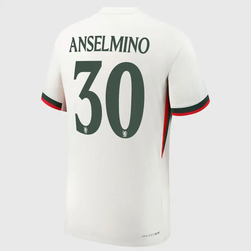Chelsea chelsea cup nike dri-fit adv auswärtsspieltrikot 2025-26 mit anselmino 30-aufdruck Trikot - Exklusive Chelsea Fußballbekleidung Chelsea chelsea cup nike dri-fit adv auswärtsspieltrikot 2025-26 mit anselmino 30-aufdruck Trikot - Exklusive Chelsea Fußballbekleidung
