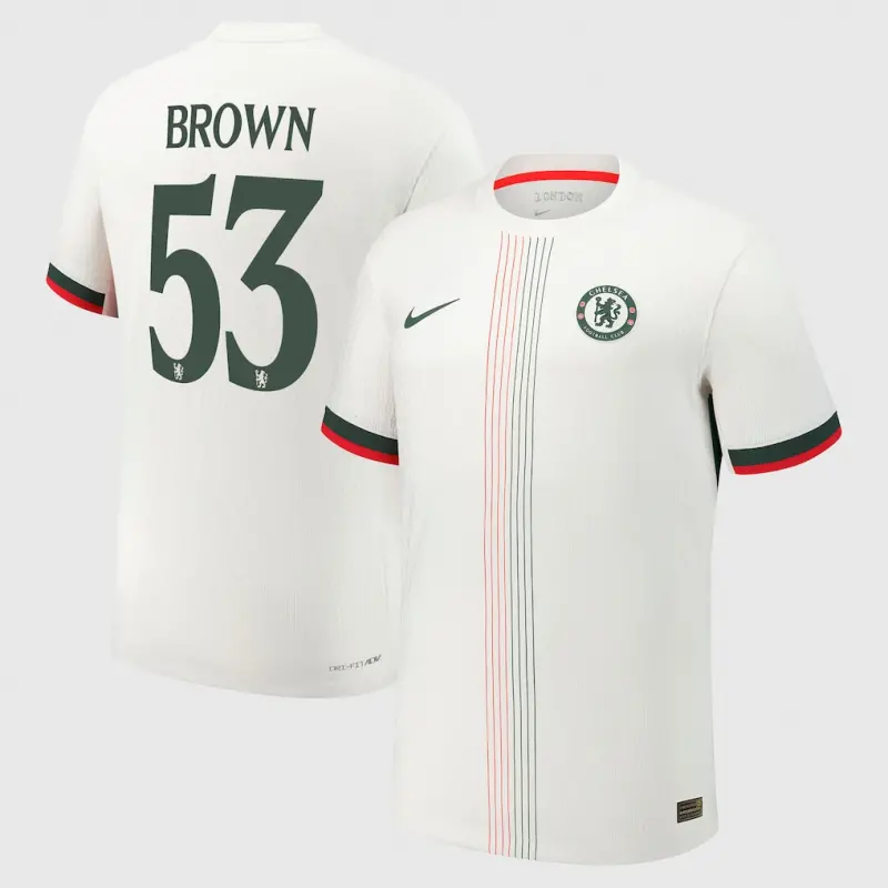 Chelsea chelsea cup nike dri-fit adv auswärtsspieltrikot 2025-26 mit aufdruck „braun 53“ Trikot - Exklusive Chelsea Fußballbekleidung