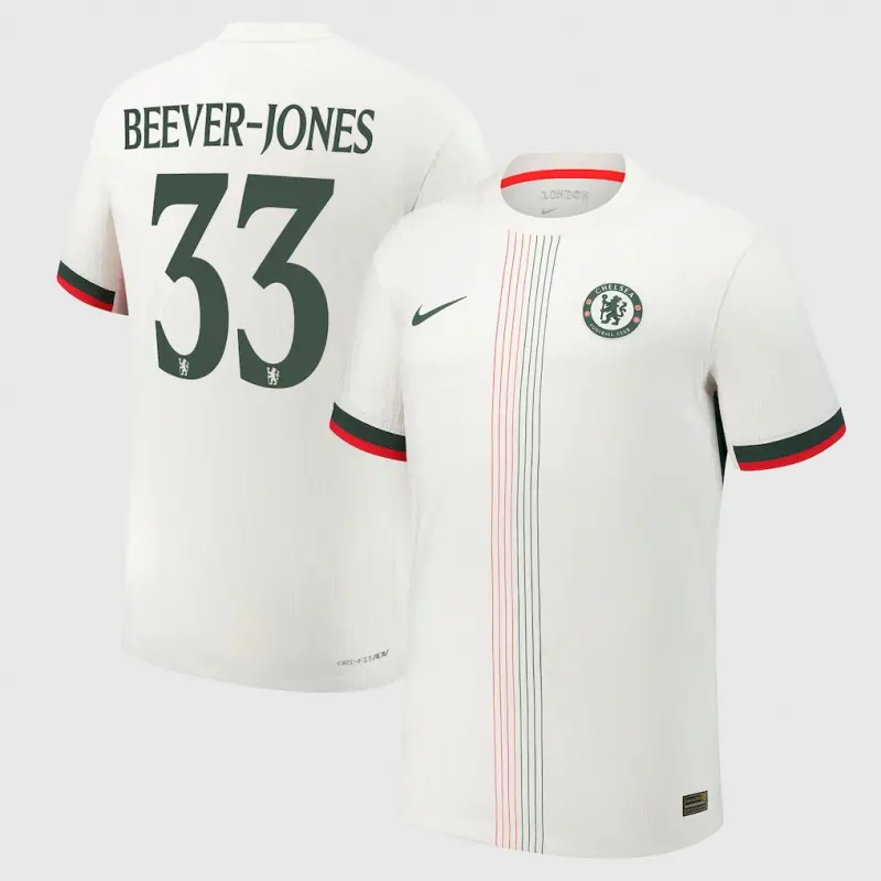 Chelsea chelsea cup nike dri fit adv auswärtsspieltrikot 2025-26 mit beever-jones 33-aufdruck Trikot - Exklusive Chelsea Fußballbekleidung
