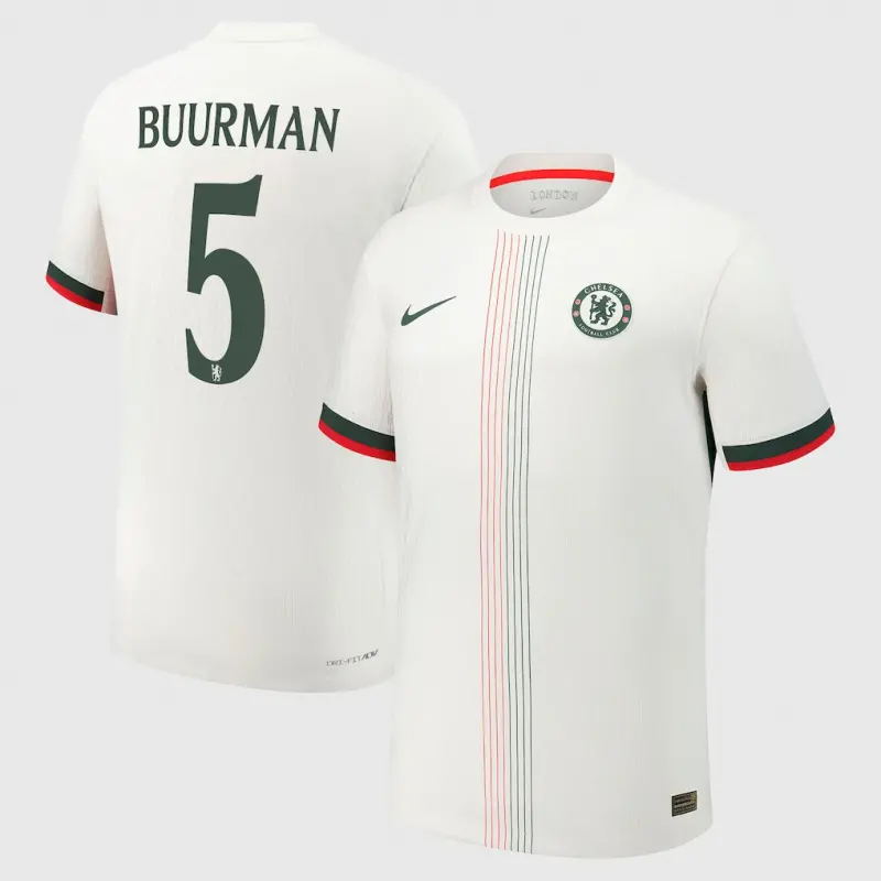 Chelsea chelsea cup nike dri fit adv auswärtsspieltrikot 2025-26 mit buurman 5-aufdruck Trikot - Exklusive Chelsea Fußballbekleidung