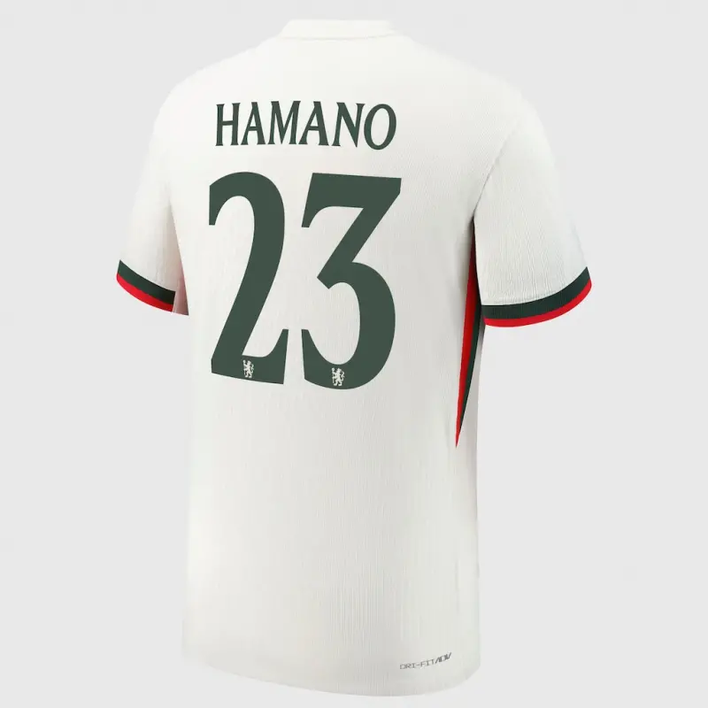 Chelsea chelsea cup nike dri fit adv auswärtsspieltrikot 2025-26 mit hamano 23-aufdruck Trikot - Exklusive Chelsea Fußballbekleidung Chelsea chelsea cup nike dri fit adv auswärtsspieltrikot 2025-26 mit hamano 23-aufdruck Trikot - Exklusive Chelsea Fußballbekleidung