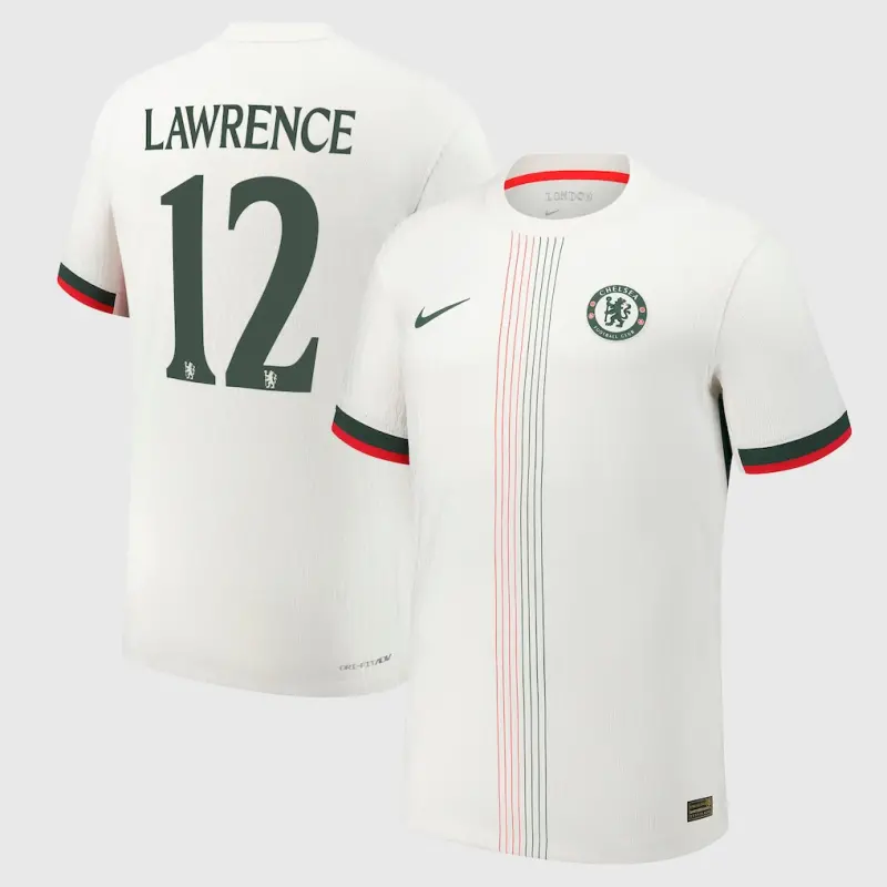 Chelsea chelsea cup nike dri fit adv auswärtsspieltrikot 2025-26 mit lawrence 12-aufdruck Trikot - Exklusive Chelsea Fußballbekleidung